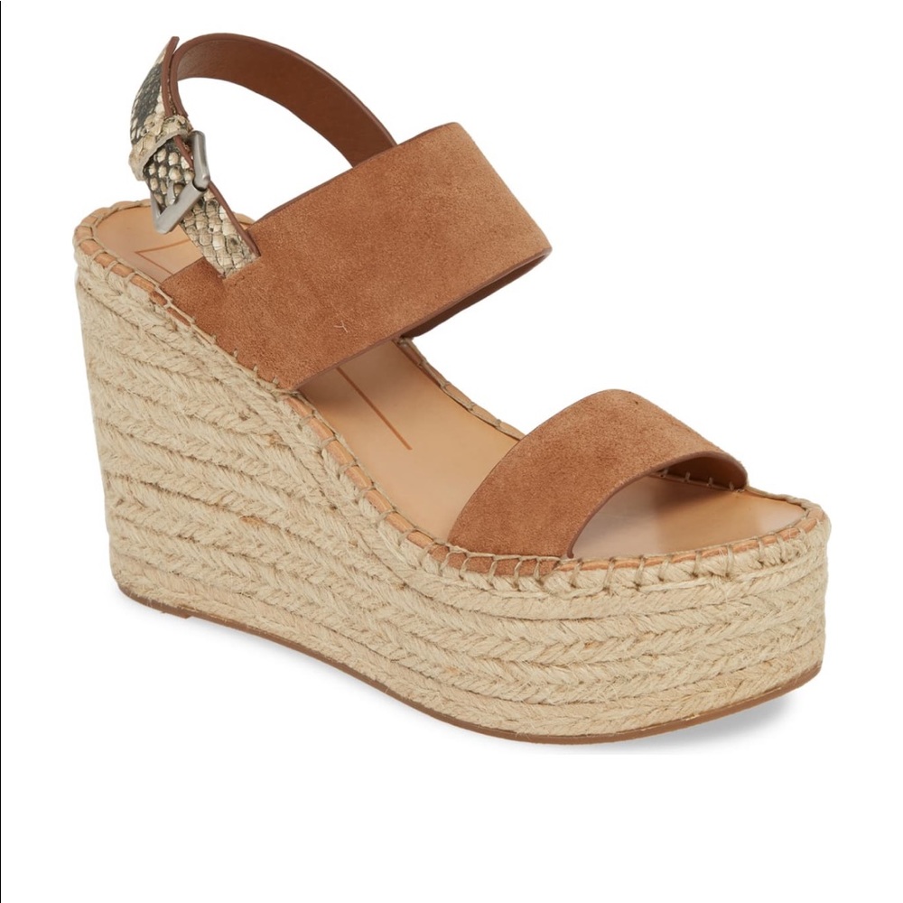 Dolce Vita Spiro Snakeskin Detail Wedge